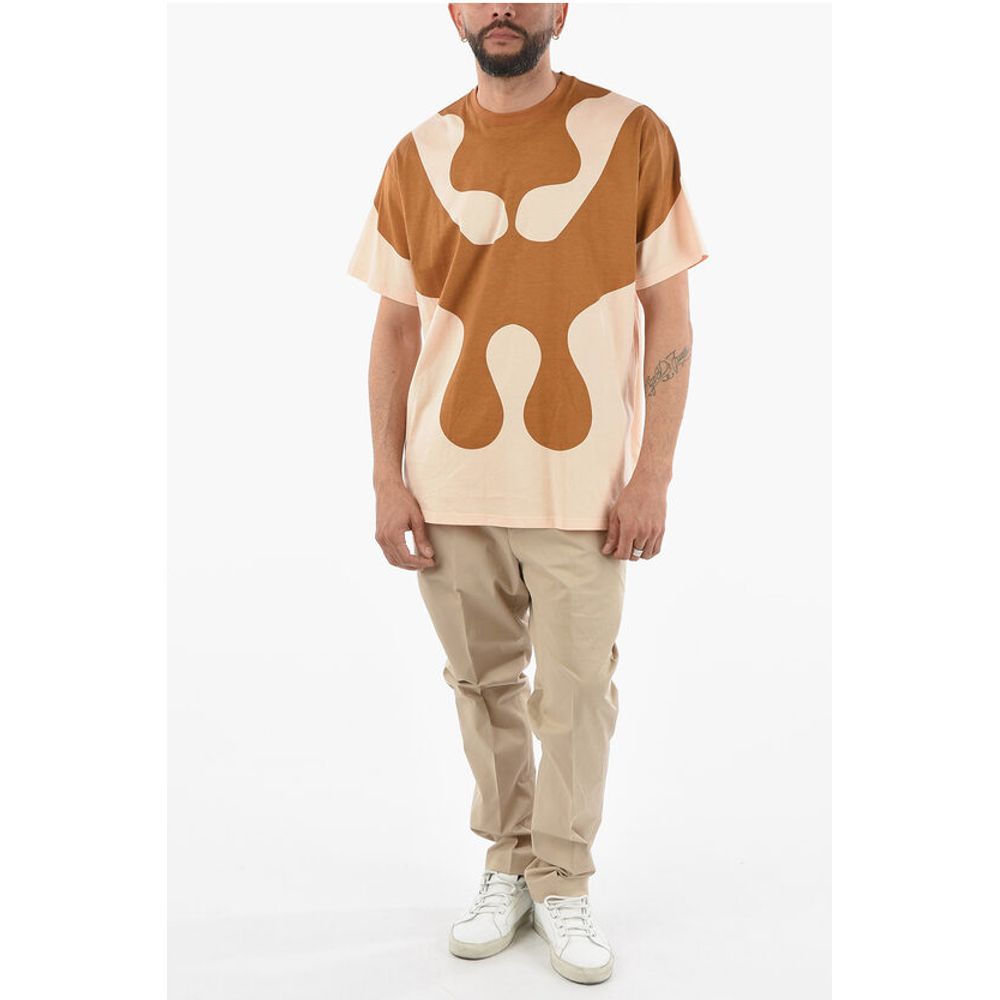Crewneck T-shirt with BOO MONSTER Print