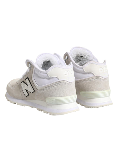 Off White Suede Sneakers Shoes