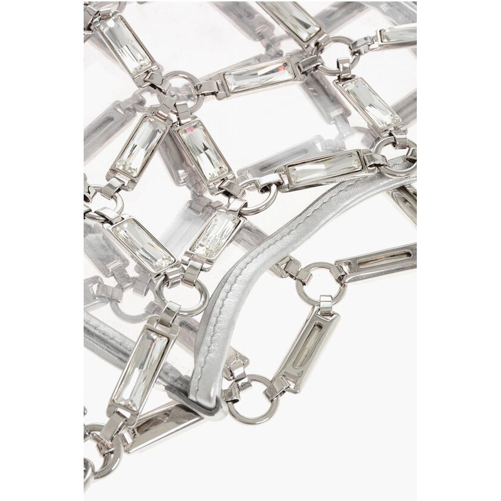 Rhinestoned NET Jewel Clutch