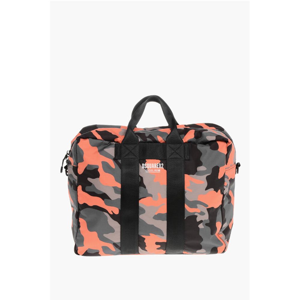 Nylon CERESIO Travel Bag with Camouflage Motif