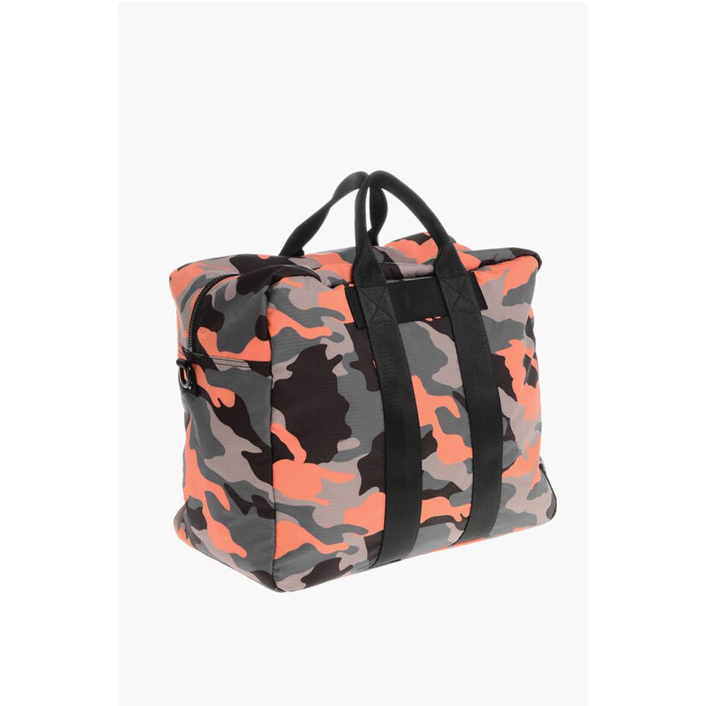 Nylon CERESIO Travel Bag with Camouflage Motif