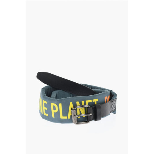 Padded Belt with Leather Detail