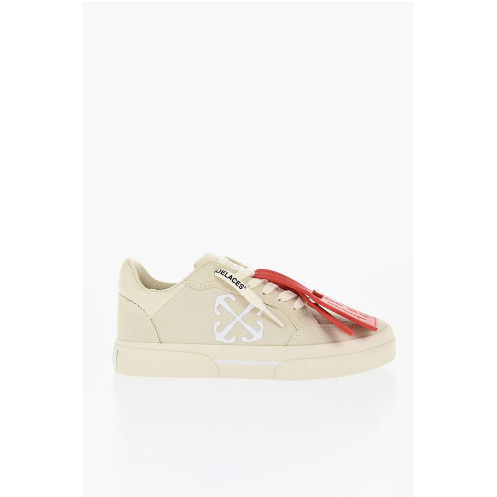 Canvas VULCANIZED Low-Top Sneakers With Embroidered Logo