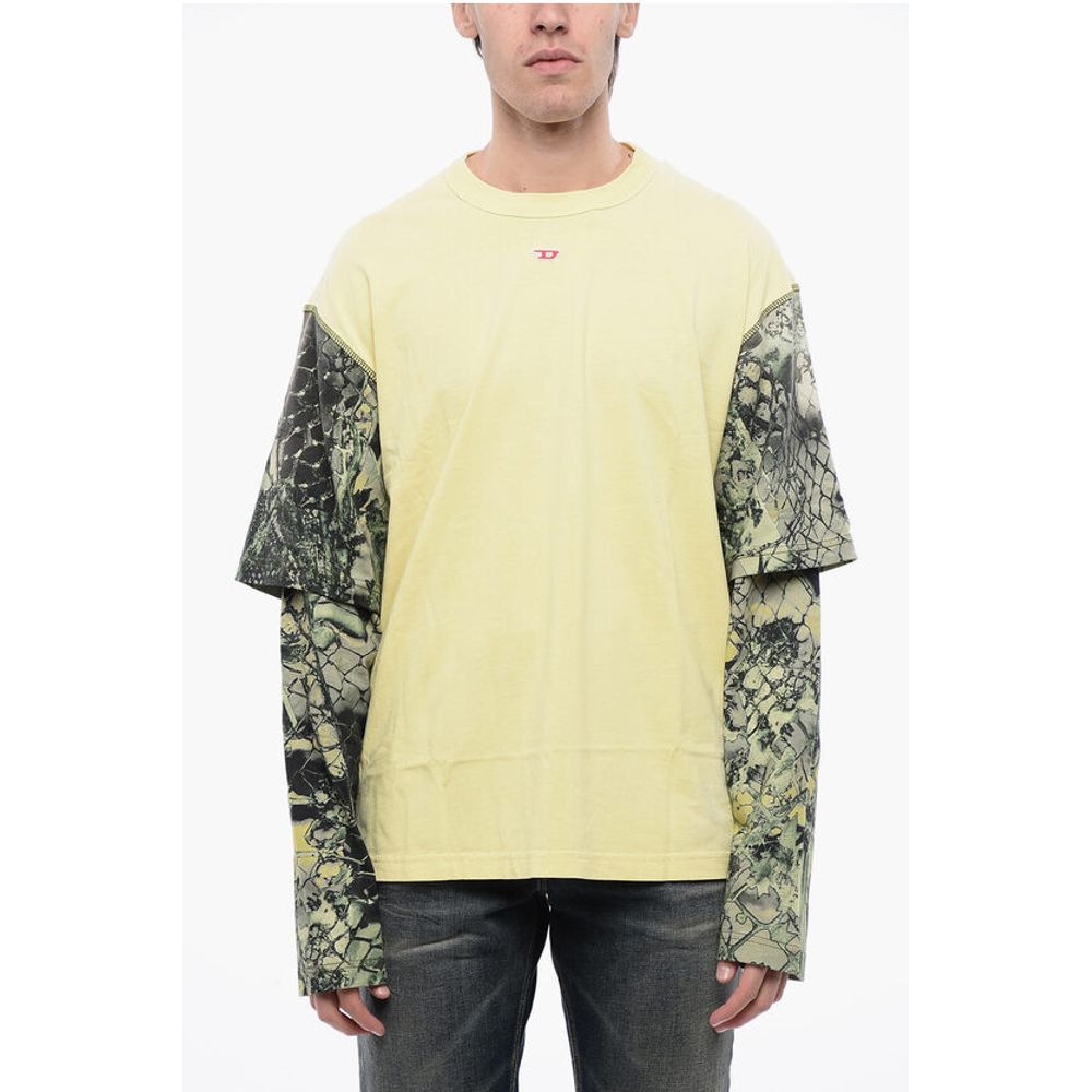 RED TAG Cotton T-WESHER-N5 Crew-neck T-shirt with Animal Mot