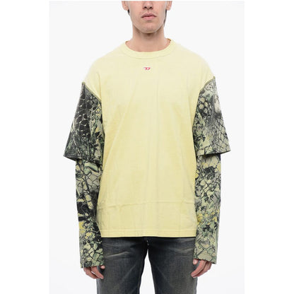 RED TAG Cotton T-WESHER-N5 Crew-neck T-shirt with Animal Mot