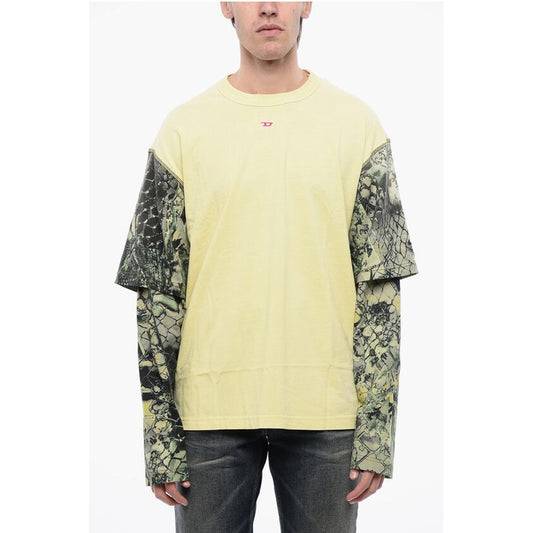 RED TAG Cotton T-WESHER-N5 Crew-neck T-shirt with Animal Mot