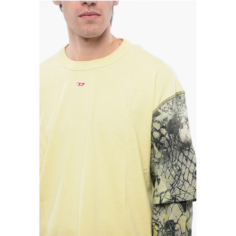 RED TAG Cotton T-WESHER-N5 Crew-neck T-shirt with Animal Mot