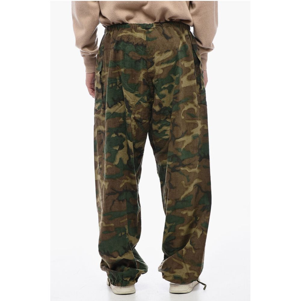 Camo Cargo Pants with Zip Detail