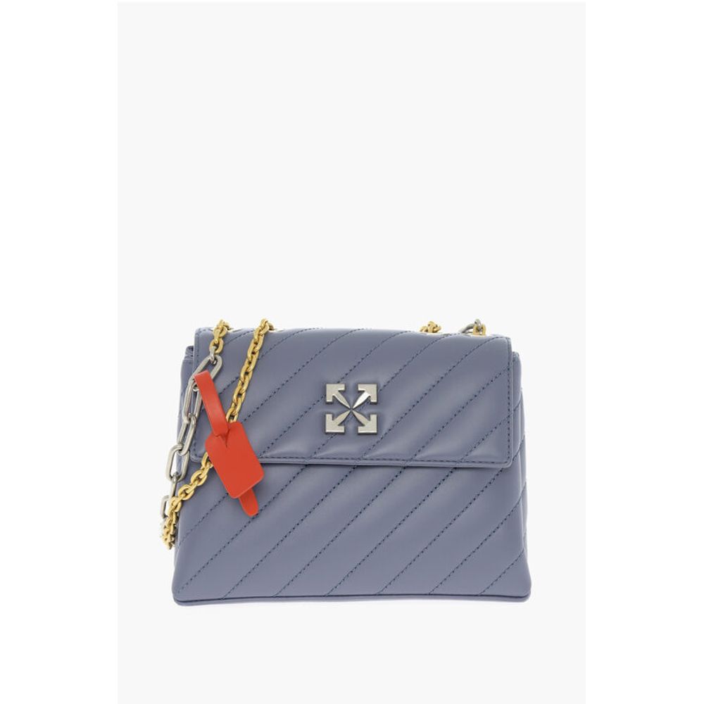 Quilted Leather JACKHAMMER Bag with Chain Shoulder Strap