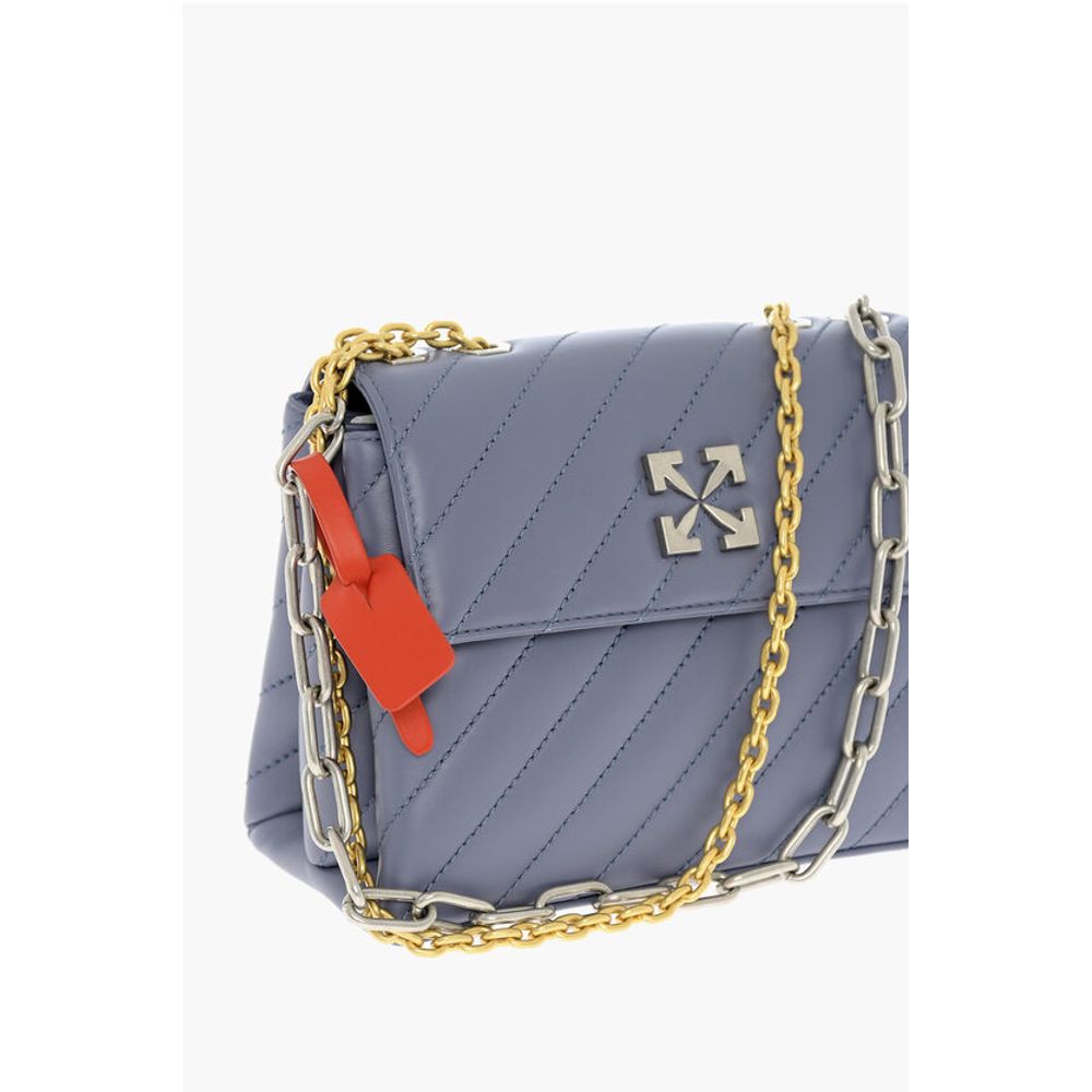 Quilted Leather JACKHAMMER Bag with Chain Shoulder Strap