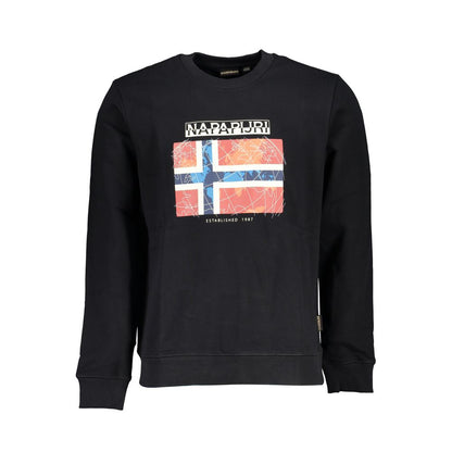 Jersey Negro Algodón Hombre