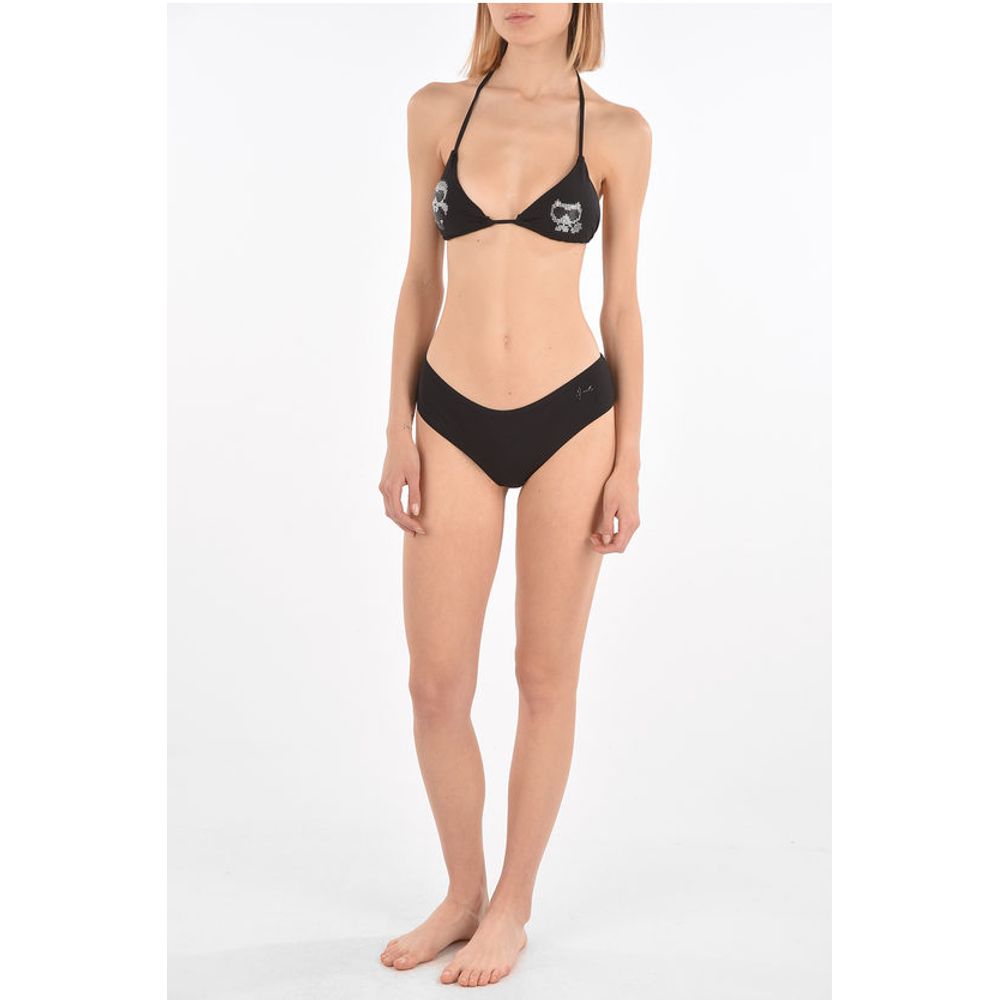 V KARL & CHOUPETTE Slip Swimsuit with Logo