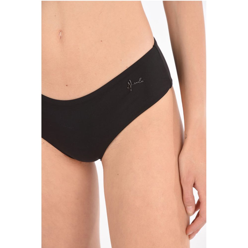 V KARL & CHOUPETTE Slip Swimsuit with Logo