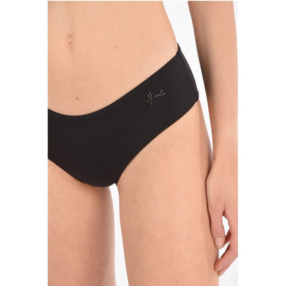 V KARL & CHOUPETTE Slip Swimsuit with Logo