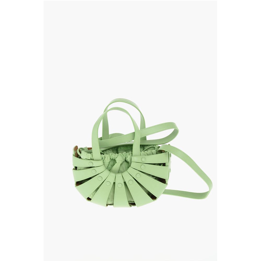 Perforated Leather THE SHELL Hand Bag