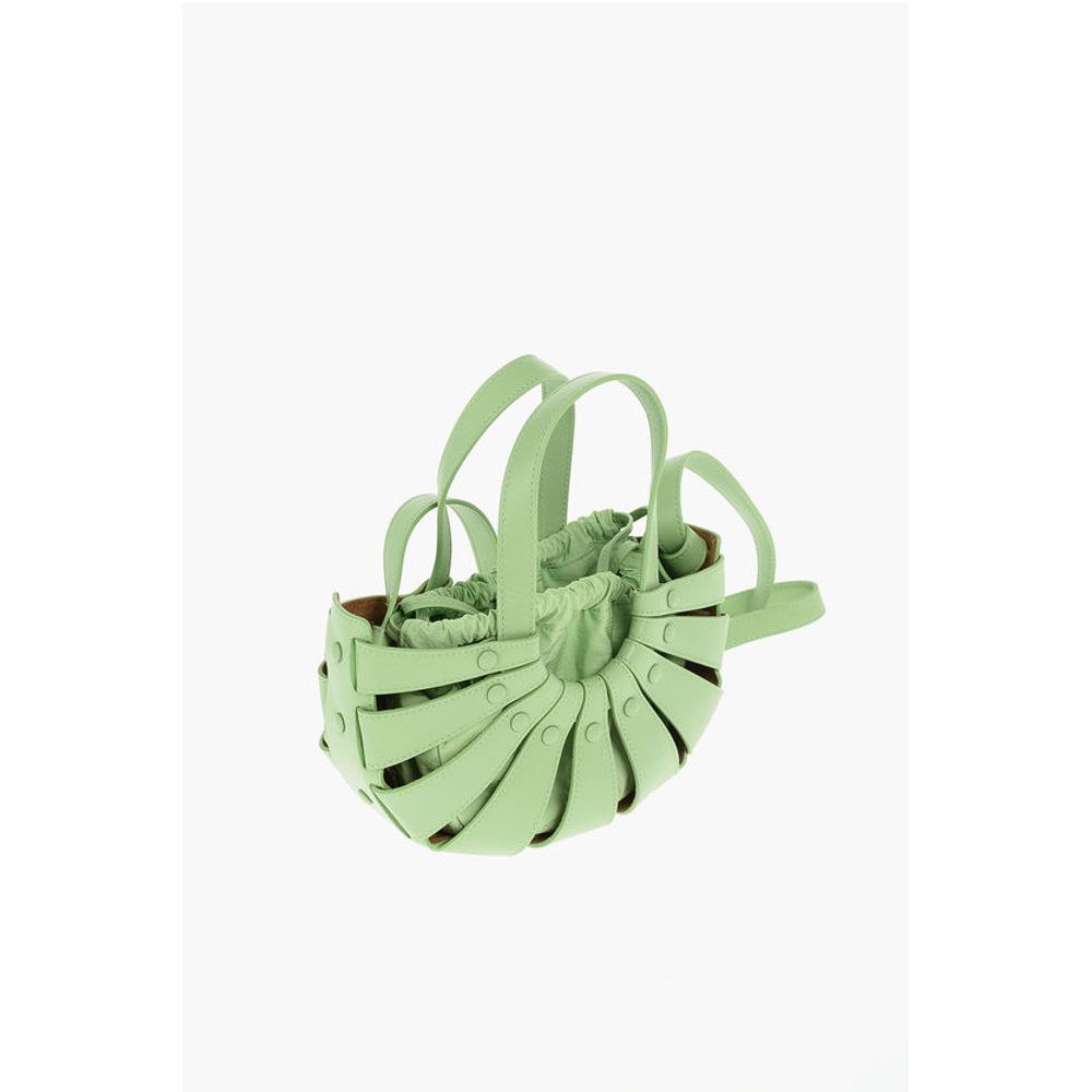 Perforated Leather THE SHELL Hand Bag