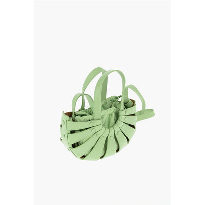 Perforated Leather THE SHELL Hand Bag