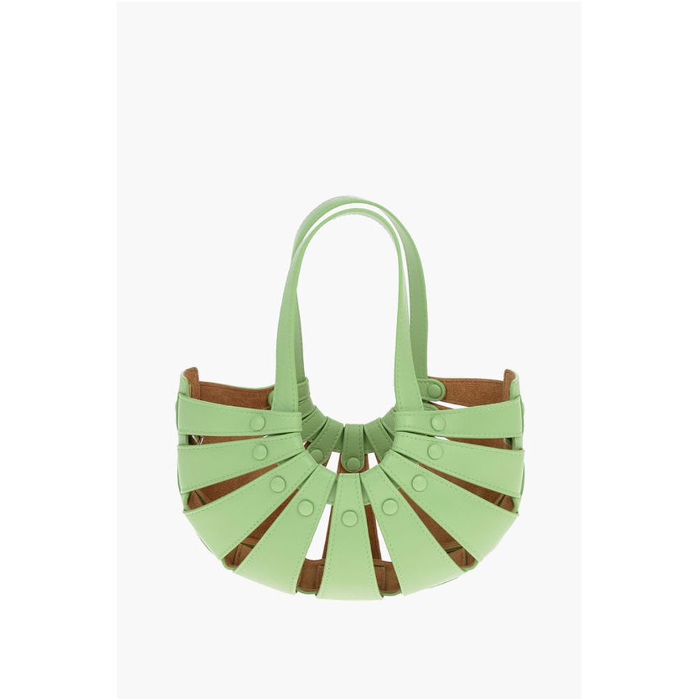Perforated Leather THE SHELL Hand Bag