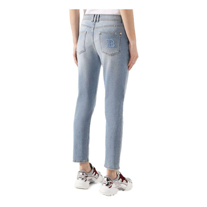 Blue Cotton Jeans & Pant