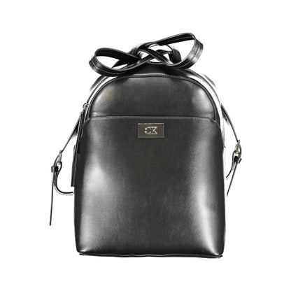Mochila de poliéster negra
