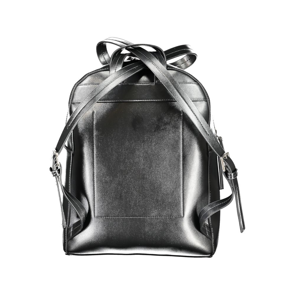 Mochila de poliéster negra