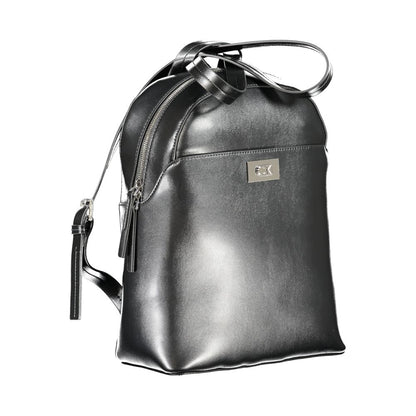 Mochila de poliéster negra