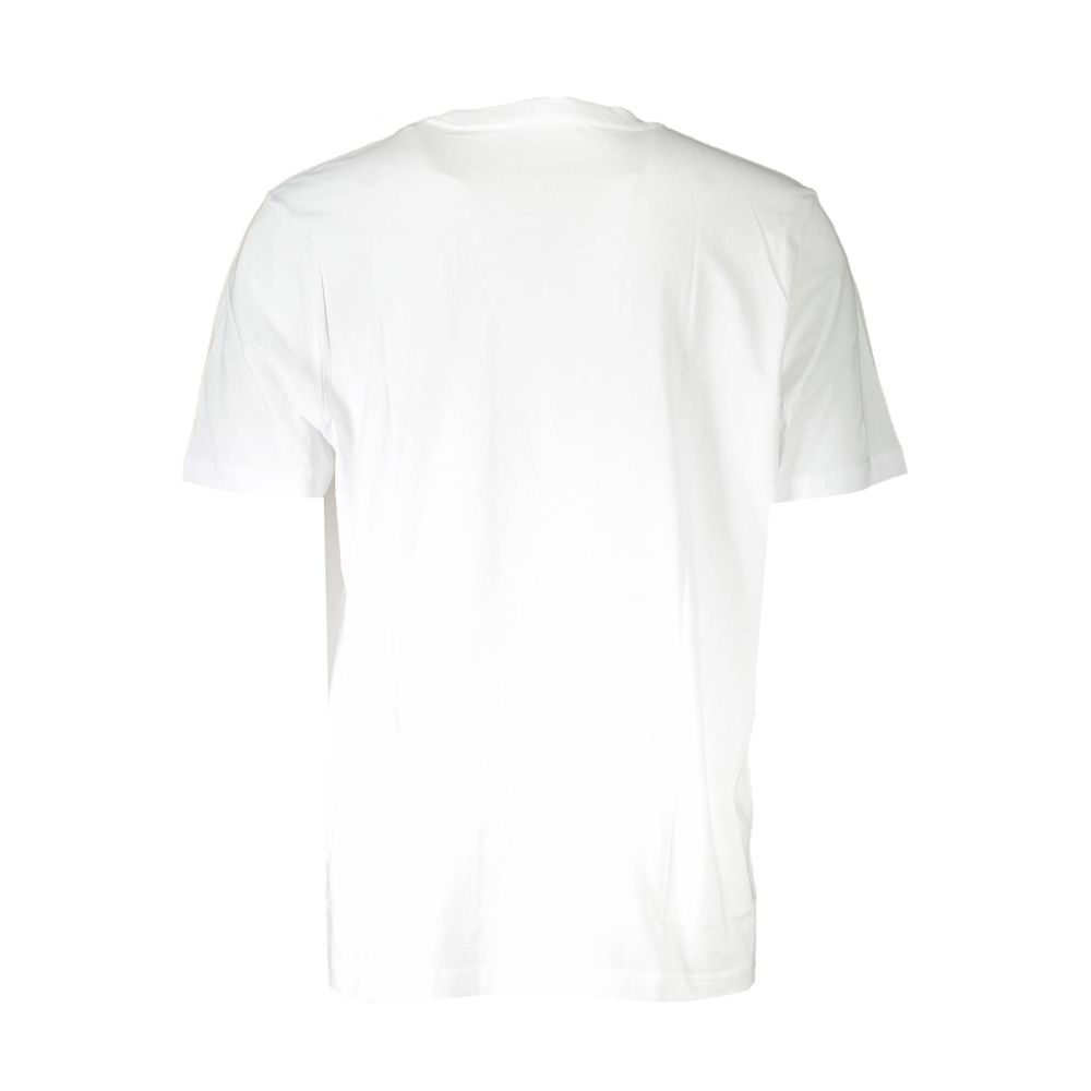 Camiseta blanca de algodón para hombre