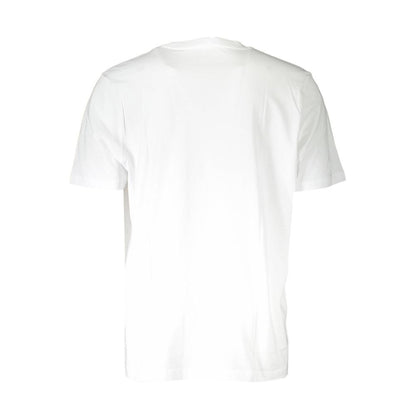 Camiseta blanca de algodón para hombre