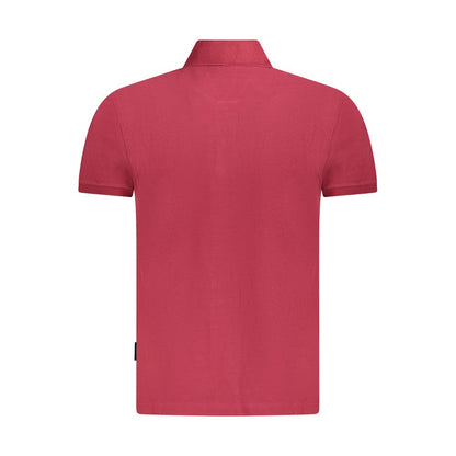 Polo rojo de algodón para hombre