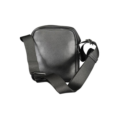 Bolso bandolera de poliéster negro