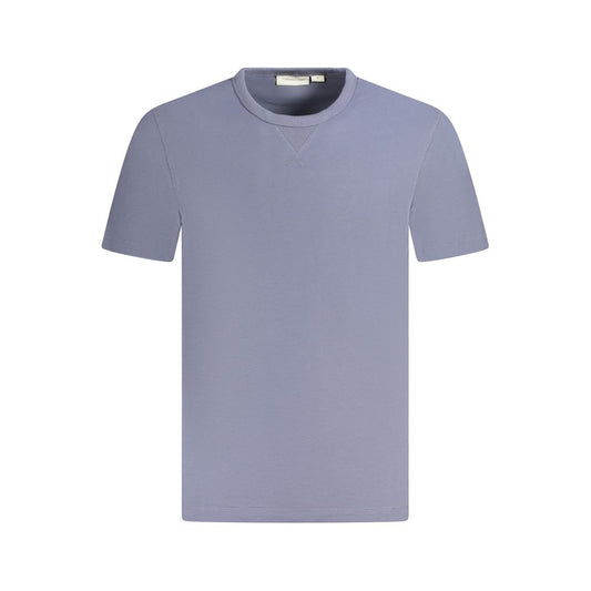 Camiseta azul de algodón