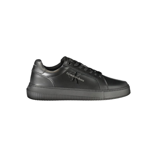 Zapatilla de poliéster negra