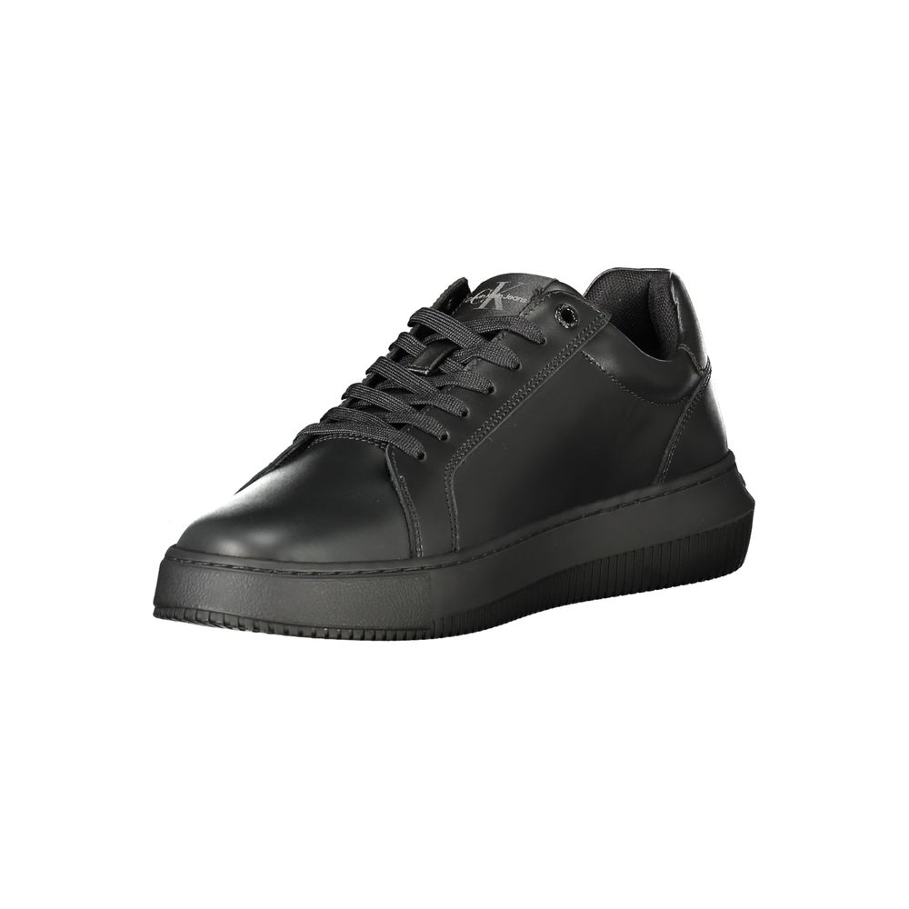 Zapatilla de poliéster negra