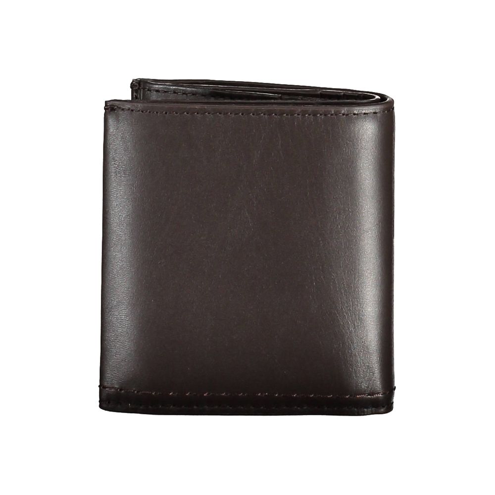 Cartera de hombre de piel marrón