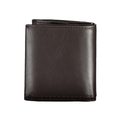 Cartera de hombre de piel marrón
