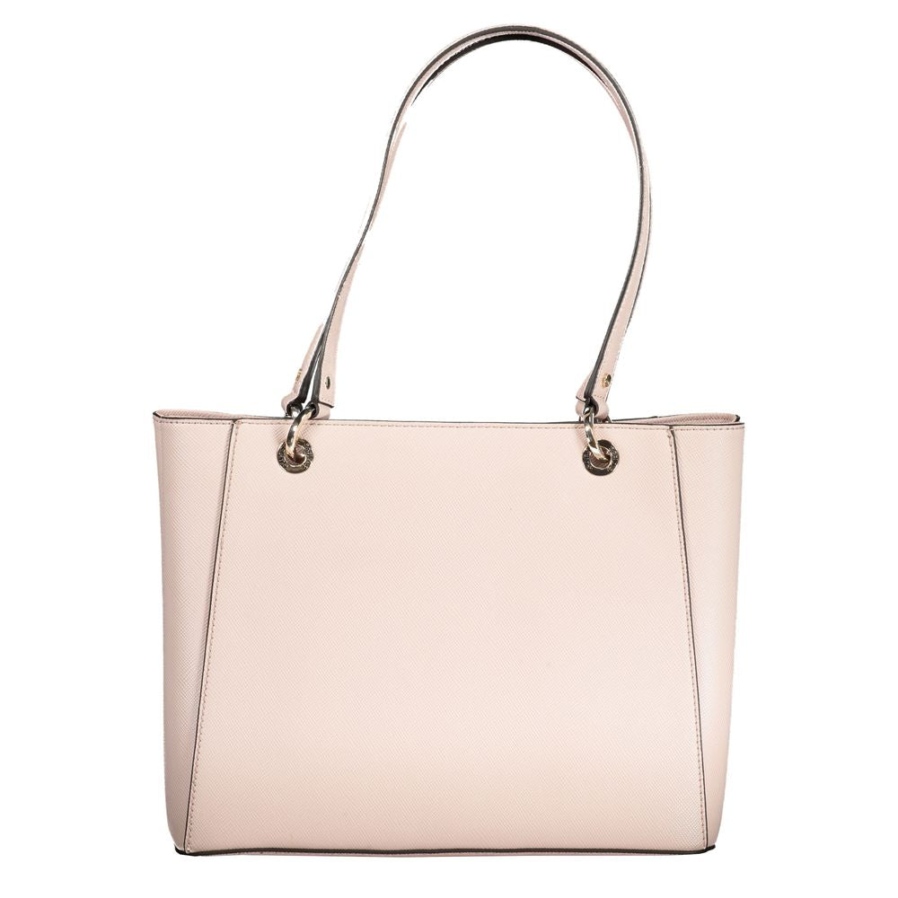 Bolso de polietileno rosa para mujer
