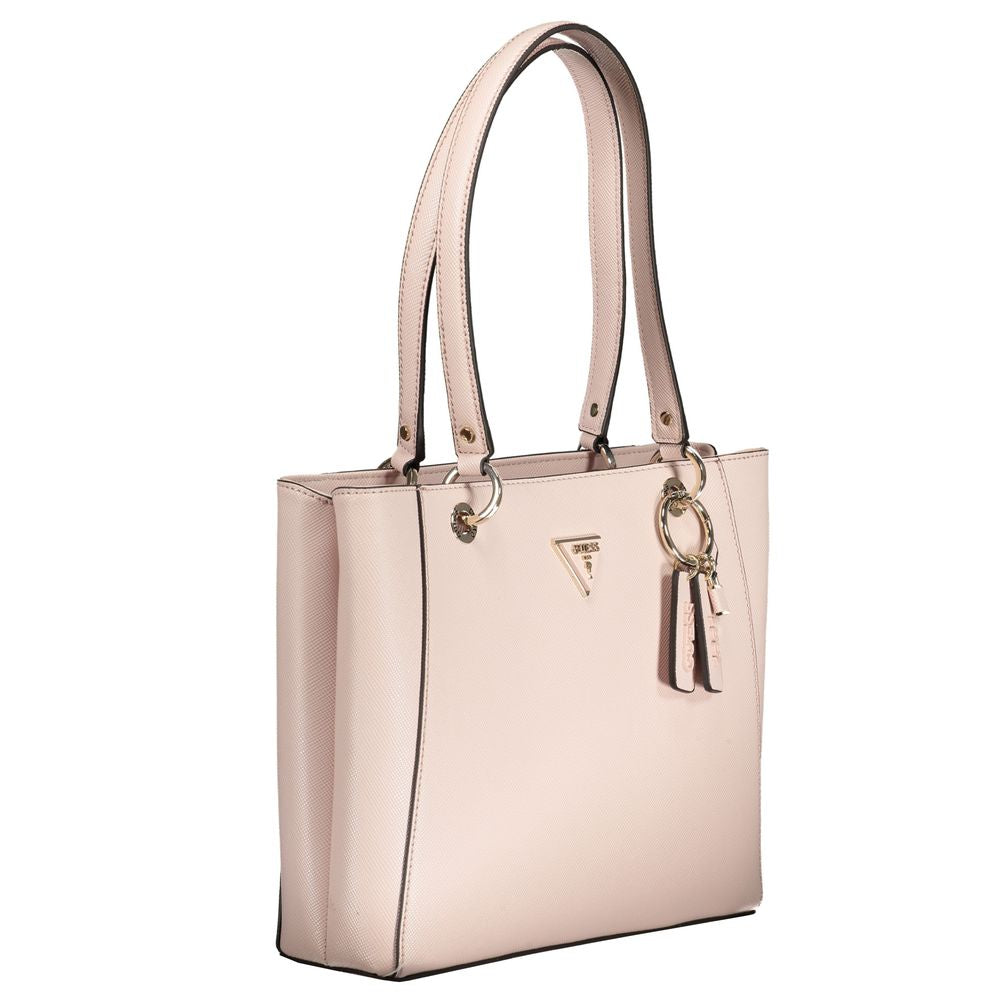 Bolso de polietileno rosa para mujer