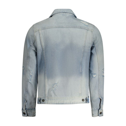 Chaqueta de algodón azul