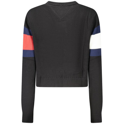 Black Cotton Women Sweater