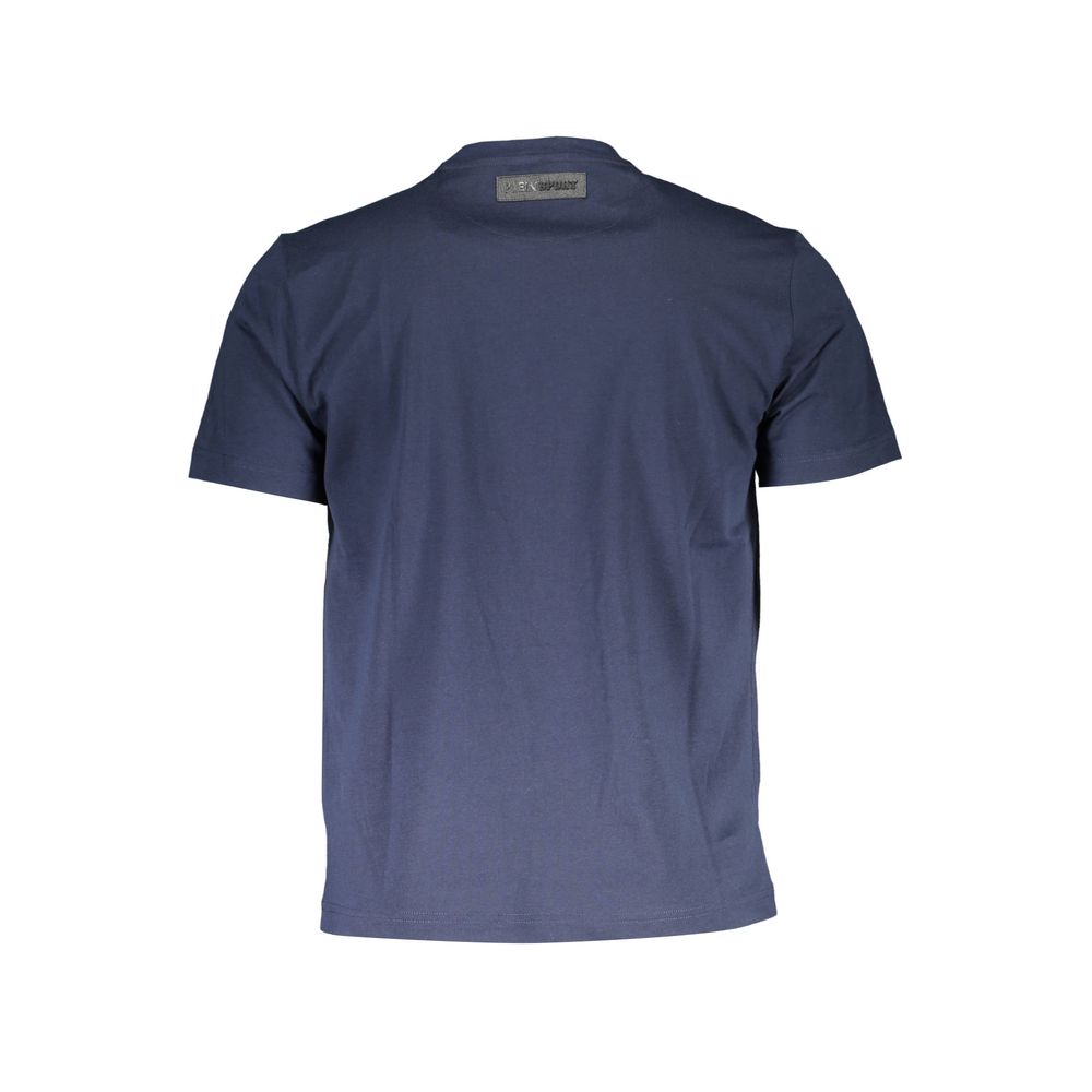Camiseta azul de algodón para hombre