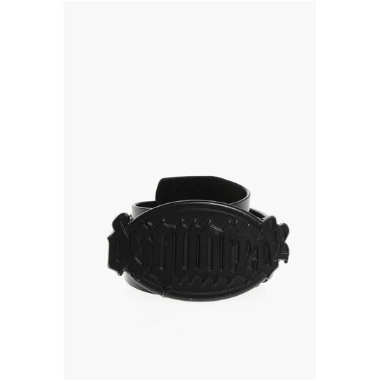 Leather Belt with Logoed Buckle 40mm