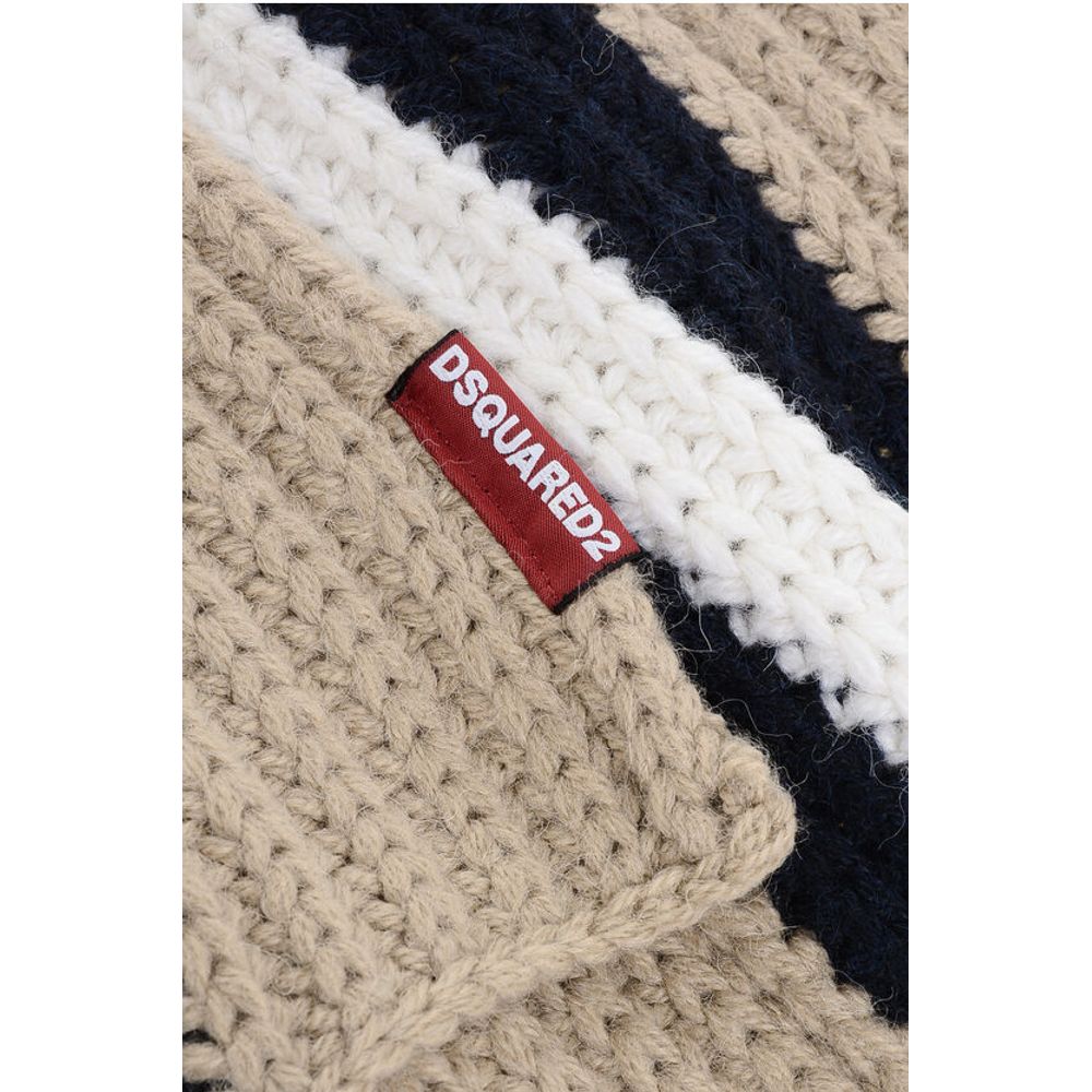 Alpaca Blend Scarf with Hood