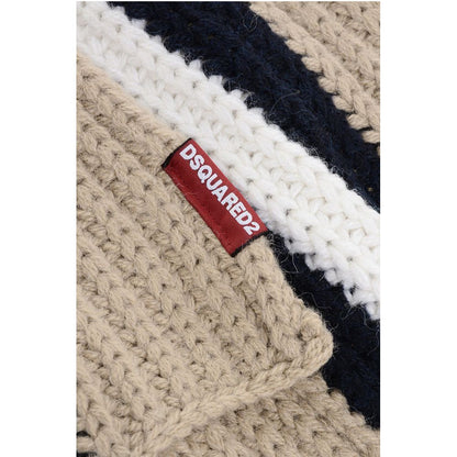 Alpaca Blend Scarf with Hood