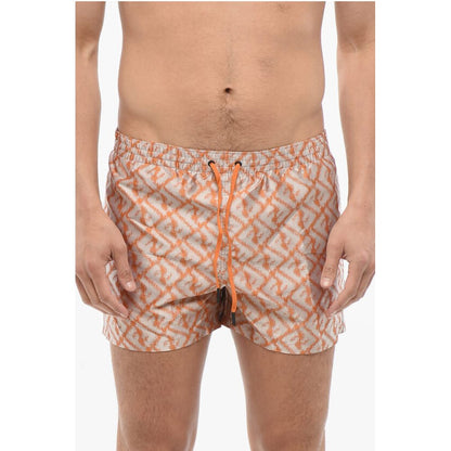 Monogrammed Swimshorts with Gradient Effect