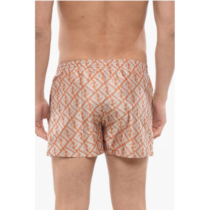 Monogrammed Swimshorts with Gradient Effect