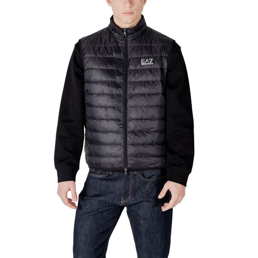 Chaqueta de poliamida negra