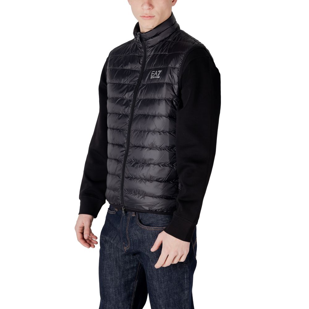 Chaqueta de poliamida negra