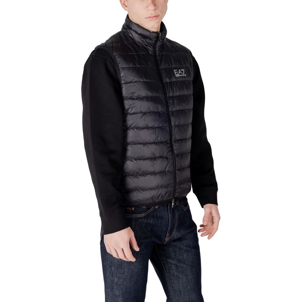 Chaqueta de poliamida negra