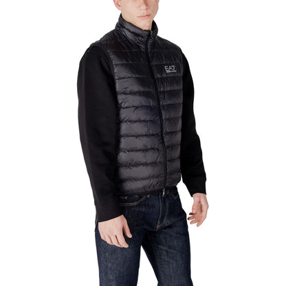 Chaqueta de poliamida negra