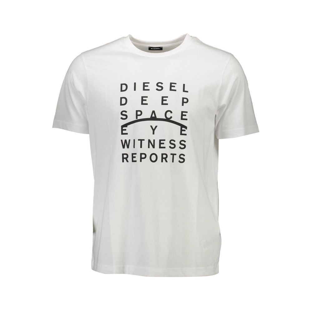 Camiseta blanca de algodón para hombre